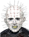 Hellraiser Pinhead mask costume accessory for adults.