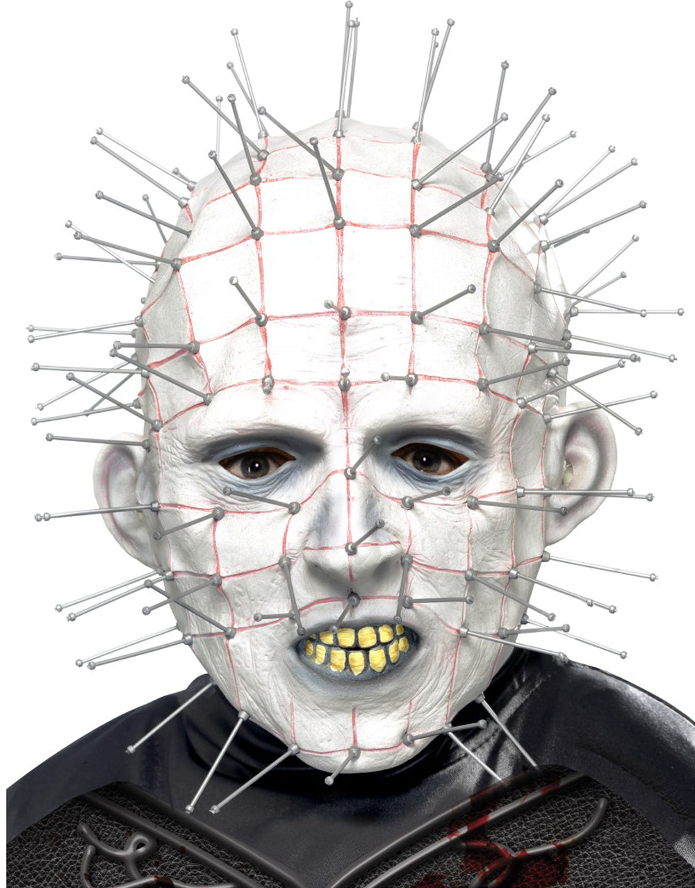 Hellraiser Pinhead mask costume accessory for adults.
