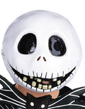 The Nightmare Before Christmas Jack Skellington full overhead mask costume accessory for adults.