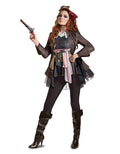 Pirates of the Caribbean Dead Men Tell No Tales Jack Sparrow deluxe costume for women.