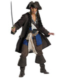 Pirates of the Caribbean Dead Men Tell No Tales Jack Sparrow prestige costume for adults.