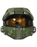 Halo Master Chief light-up deluxe helmet costume accessory for adults.