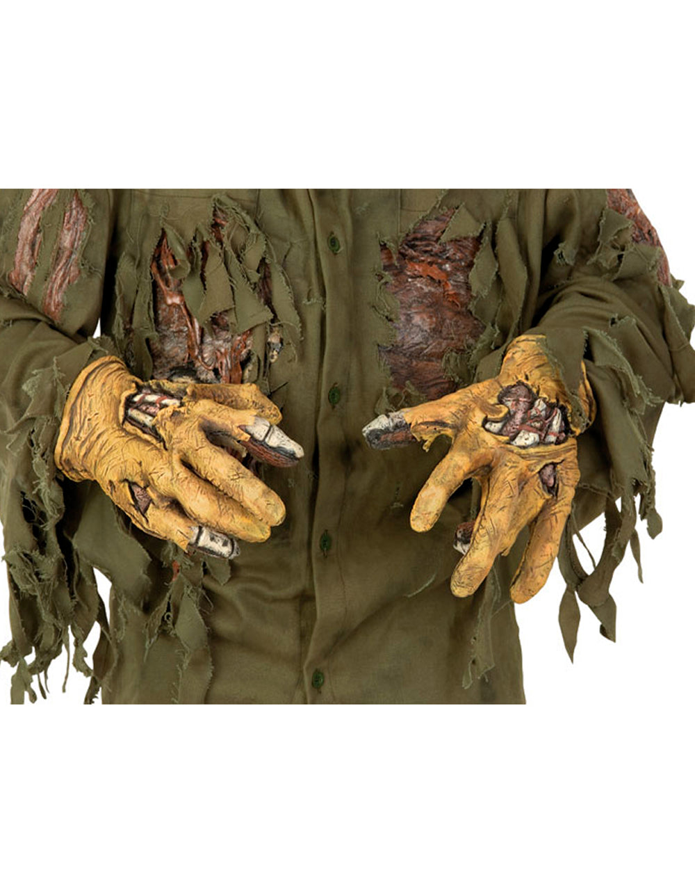 Friday the 13th Jason Voorhees hands costume accessory for adults.