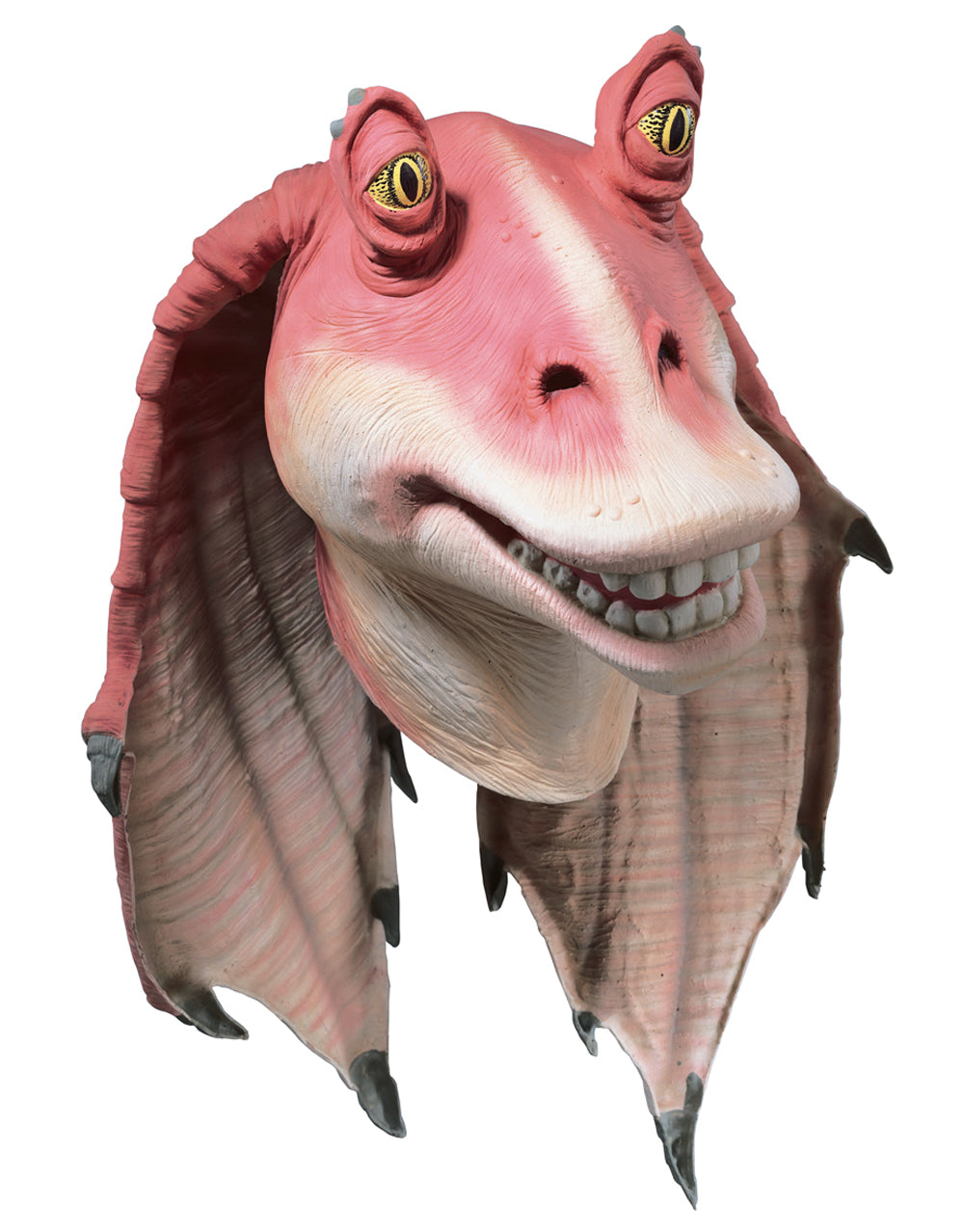 Star Wars Jar Jar Binks full overhead latex mask costume accessory for adults.