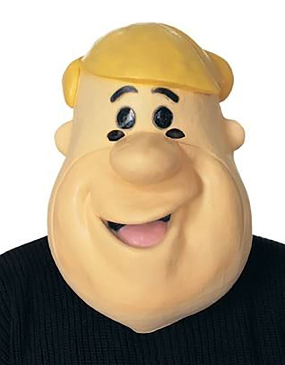 The Flintstones Barney Rubble mask costume accessory for adults.