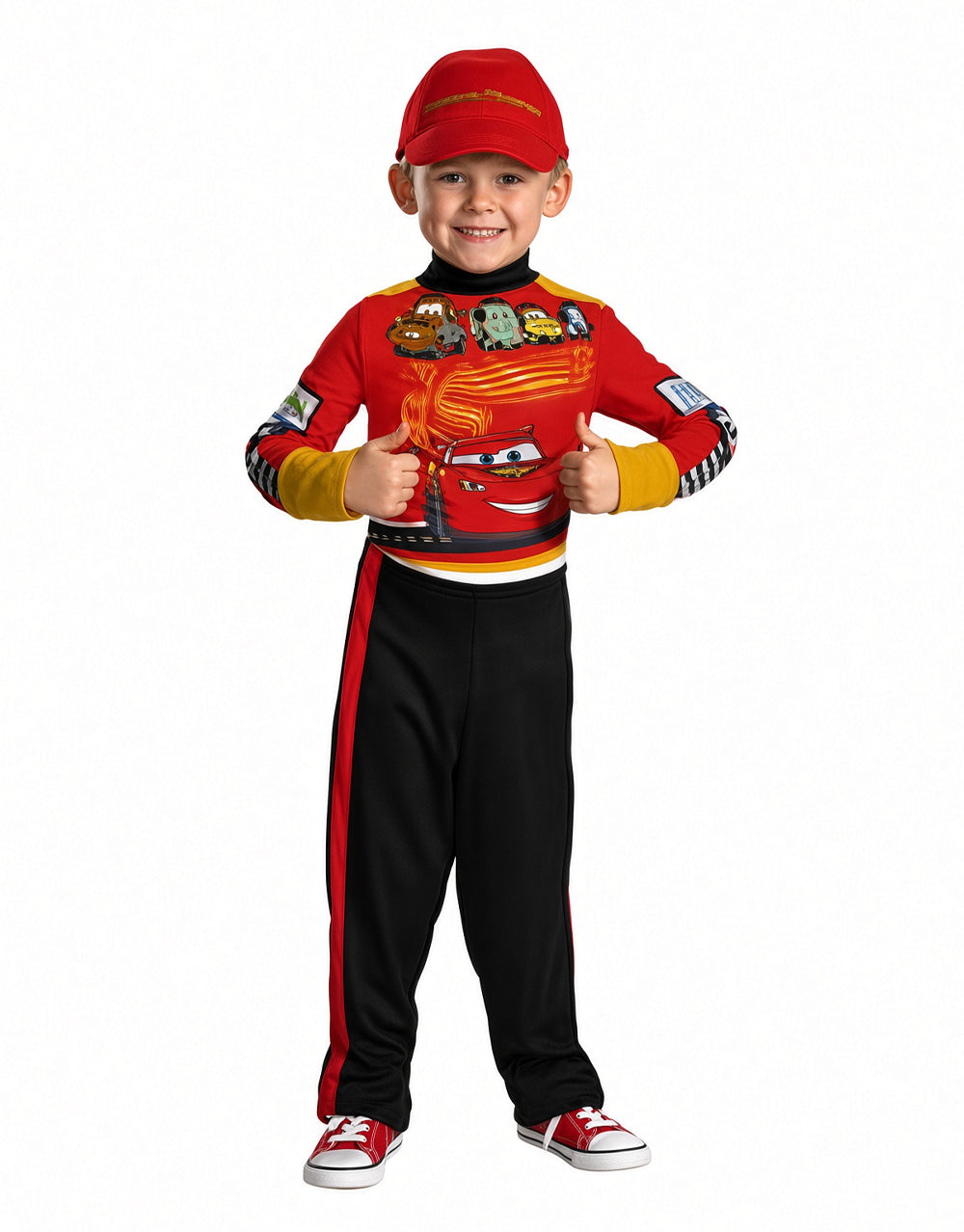 Cars Lightning McQueen pit crew costume for kids.