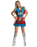The Simpsons Duffwoman deluxe costume for women.