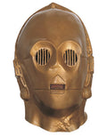 Star Wars C-3PO full overhead mask costume accessory for adults.