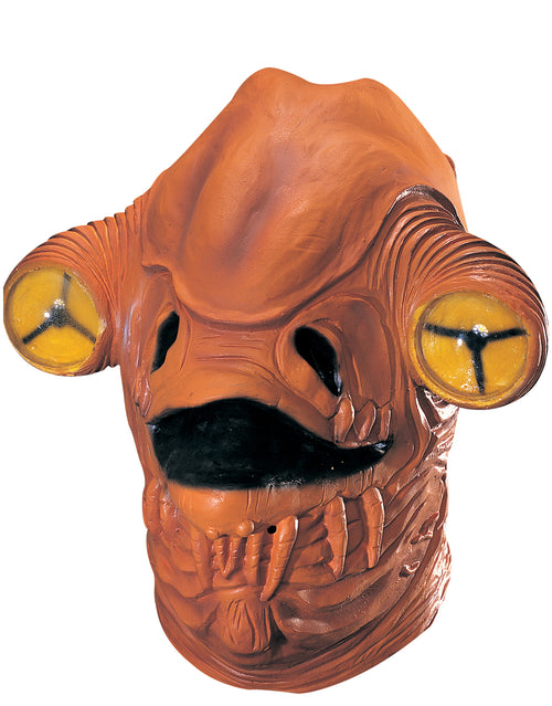 Star Wars Admiral Ackbar full overhead mask costume accessory for adults.