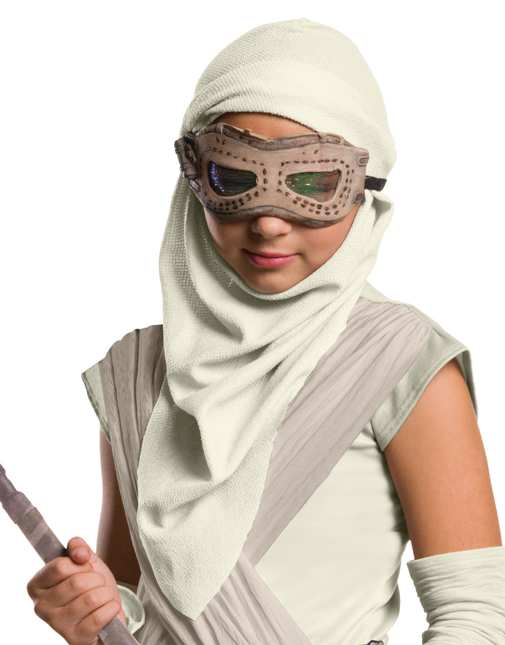 Star Wars Rey eye mask hood costume accessory for kids.