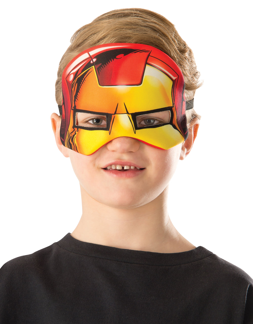 The Avengers Iron Man plush eyemask costume accessory for kids.