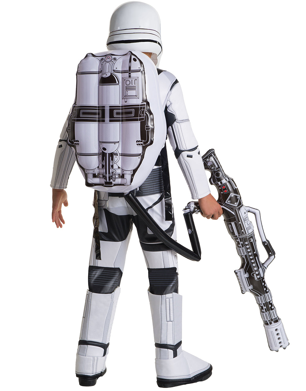 Star Wars Flametrooper inflatable backpack costume accessory for kids.