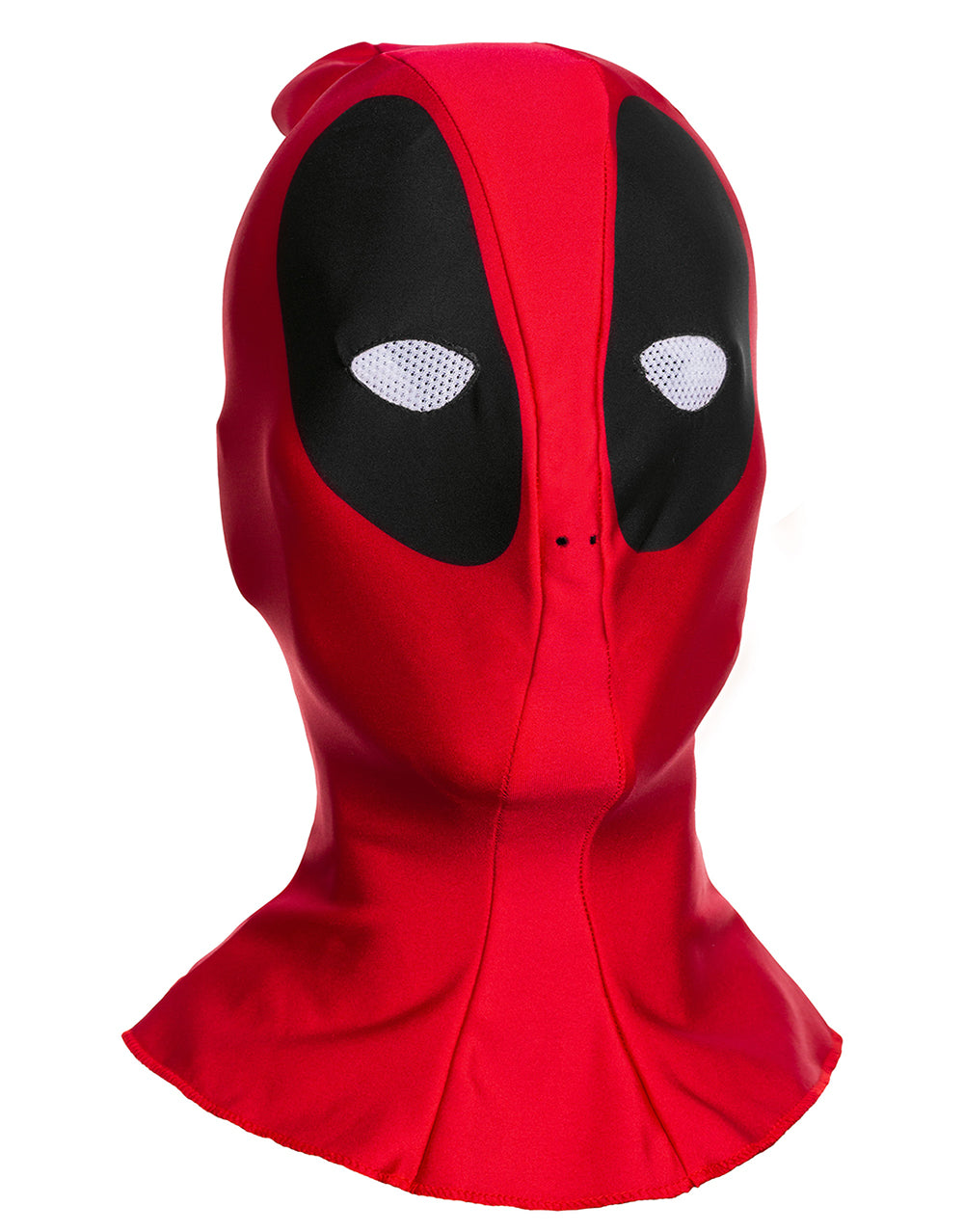 Deadpool overhead fabric mask costume accessory for adults.