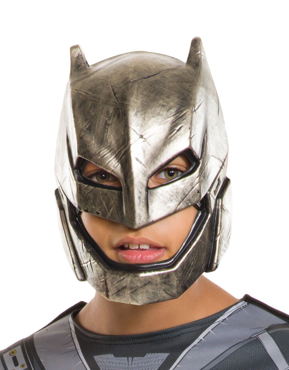 Batman v Superman Armored mask costume accessory for kids.