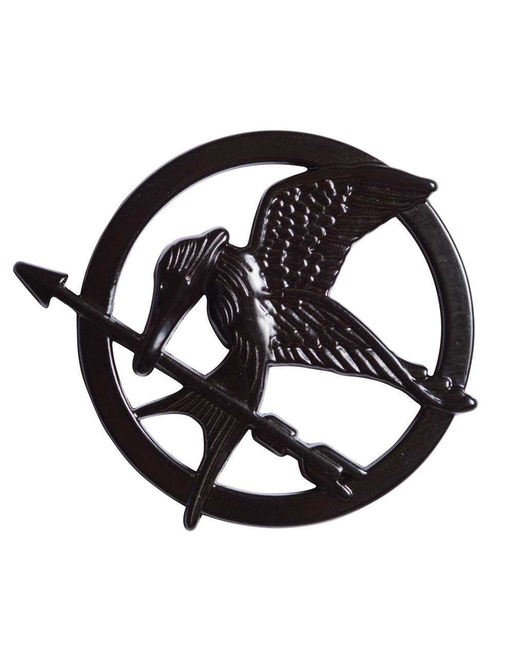 The Hunger Games Mockingjay pin costume accessory for kids and adults.