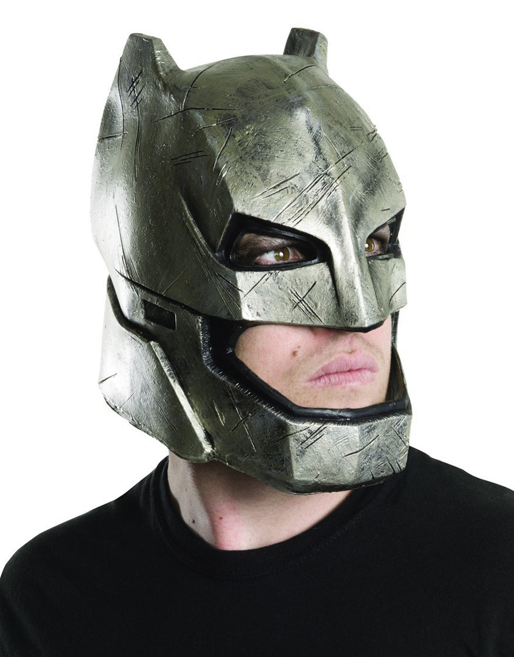 Batman v Superman Armored Justice mask costume accessory for adults.