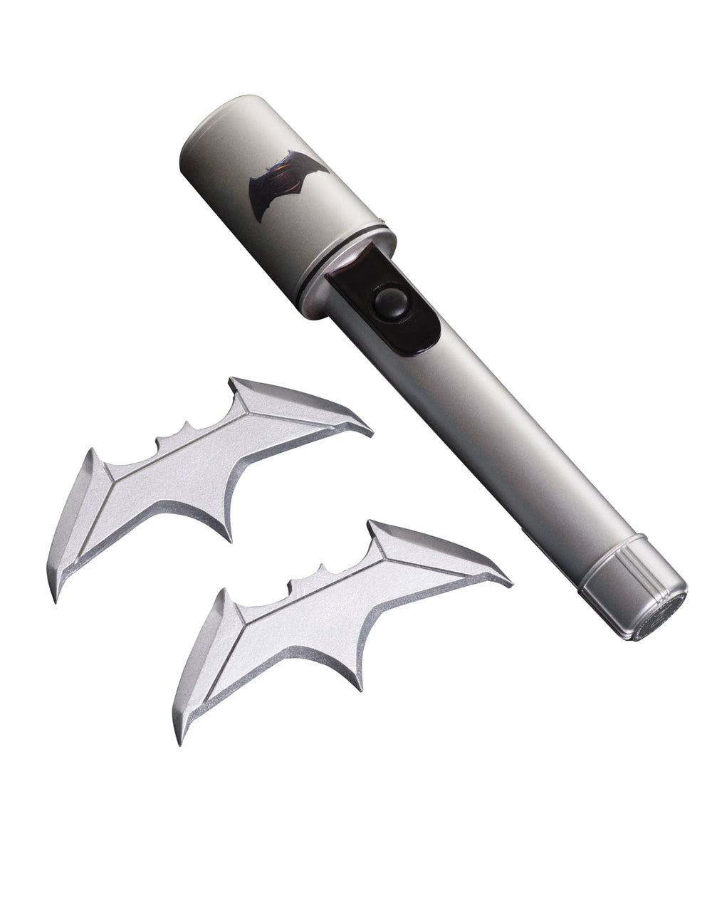 Batman v Superman Batman batarangs and safety light costume accessory for kids and adults.