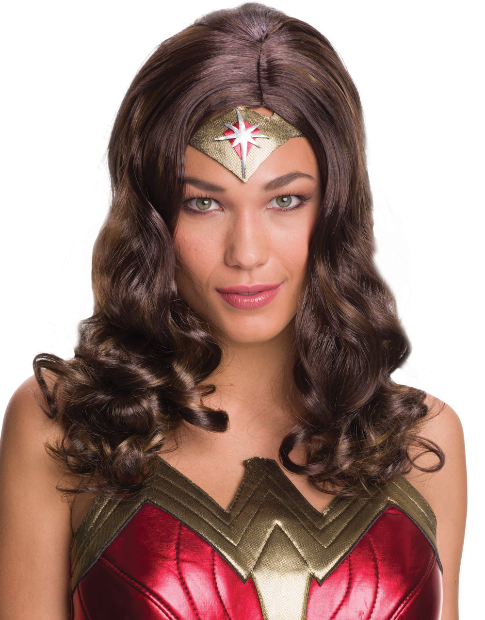 Batman v Superman Wonder Woman wig costume accessory for women.