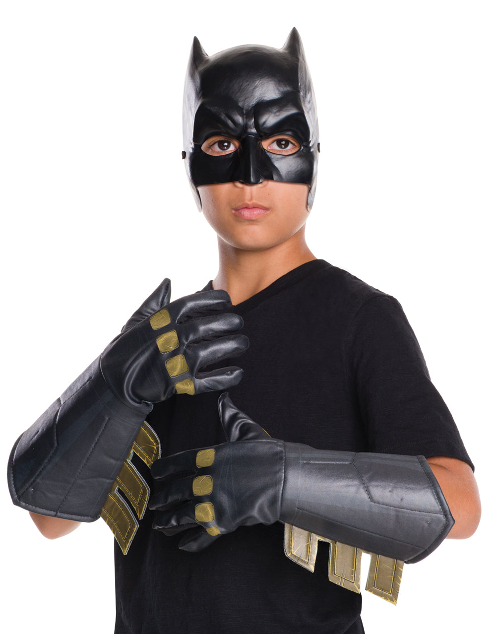 Batman v Superman Batman gauntlets costume accessory for kids.