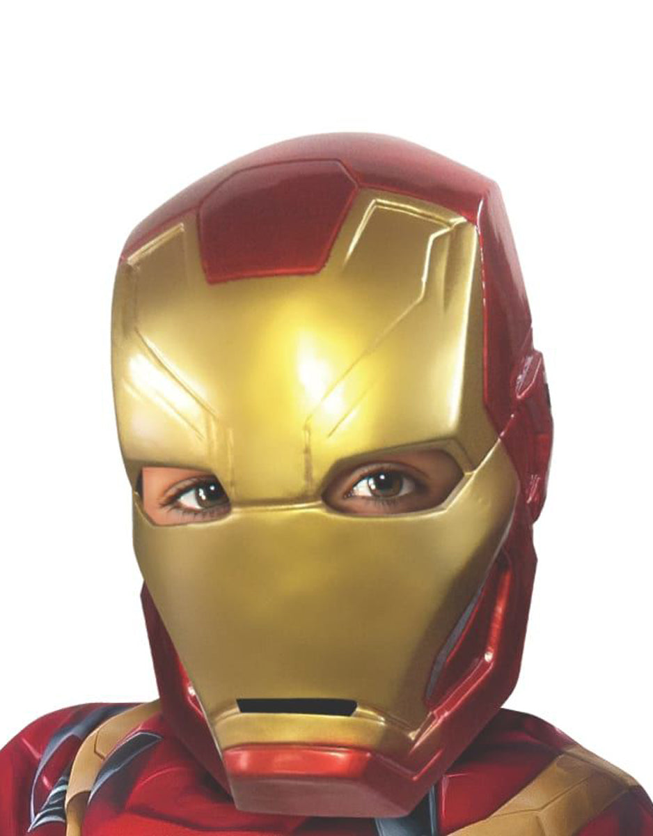 Captain America Civil War Iron Man 1/2 mask costume accessory for kids.