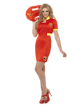Baywatch beach lifeguard costume for women.