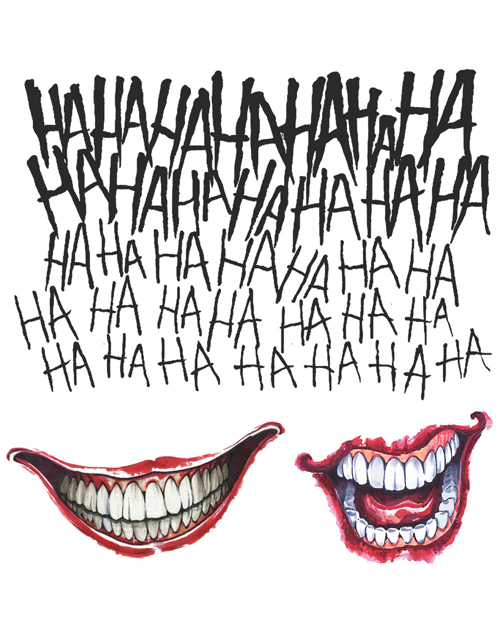 Suicide Squad The Joker Tattoo kit costume accessory for adults.