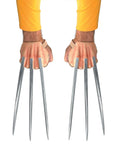 Marvel Comics X-Men Wolverine plastic claws costume accessory for adults.