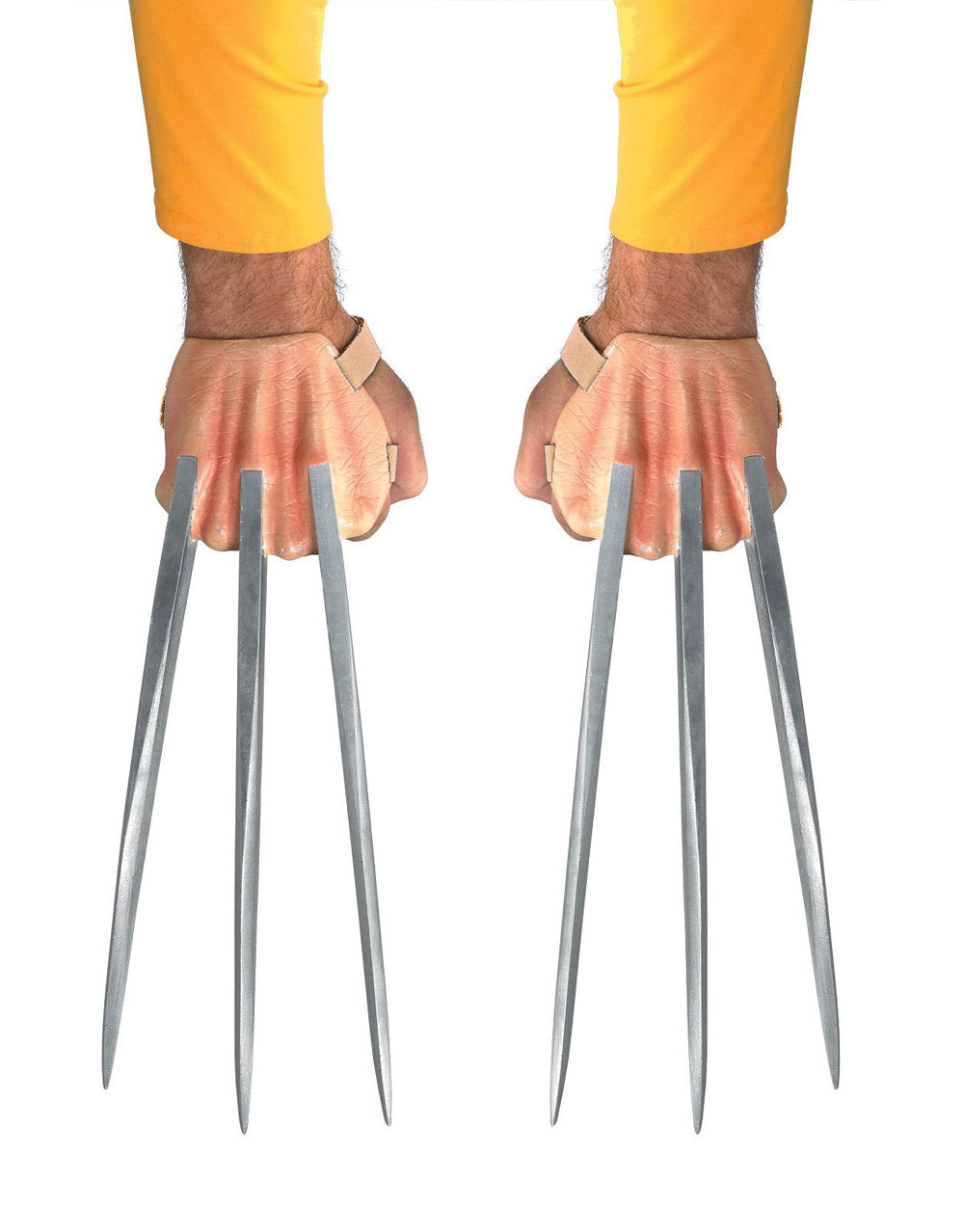 Marvel Comics X-Men Wolverine plastic claws costume accessory for adults.