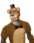 Five Nights at Freddy's scary bear half mask costume accessory for adults.