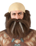 Lord of the Rings Dwalin wig and beard costume accessory for adults.
