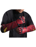 Justice League The Flash Mens gloves costume accessory for adults.