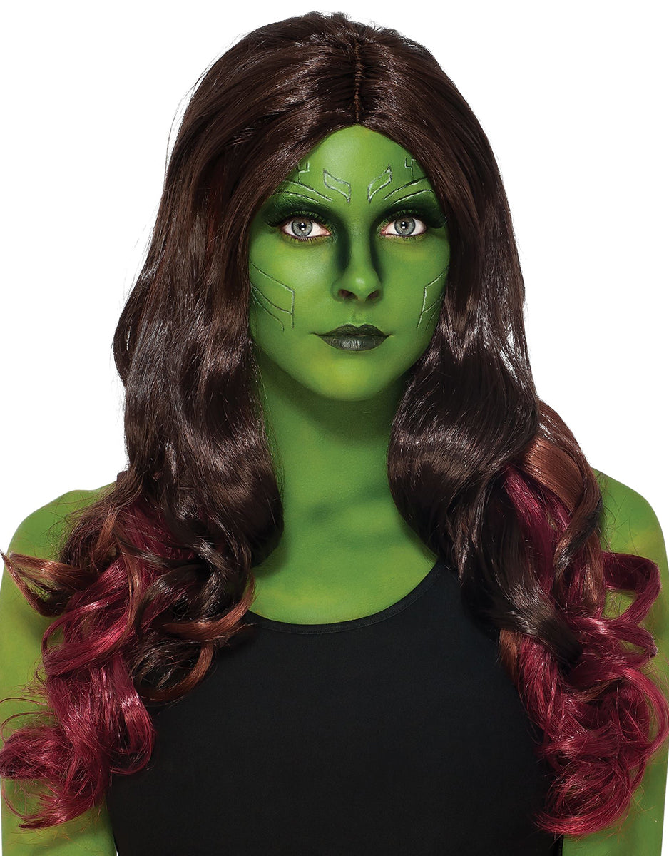 Guardians of the Galaxy Vol. 2 Gamora wig costume accessory for women.