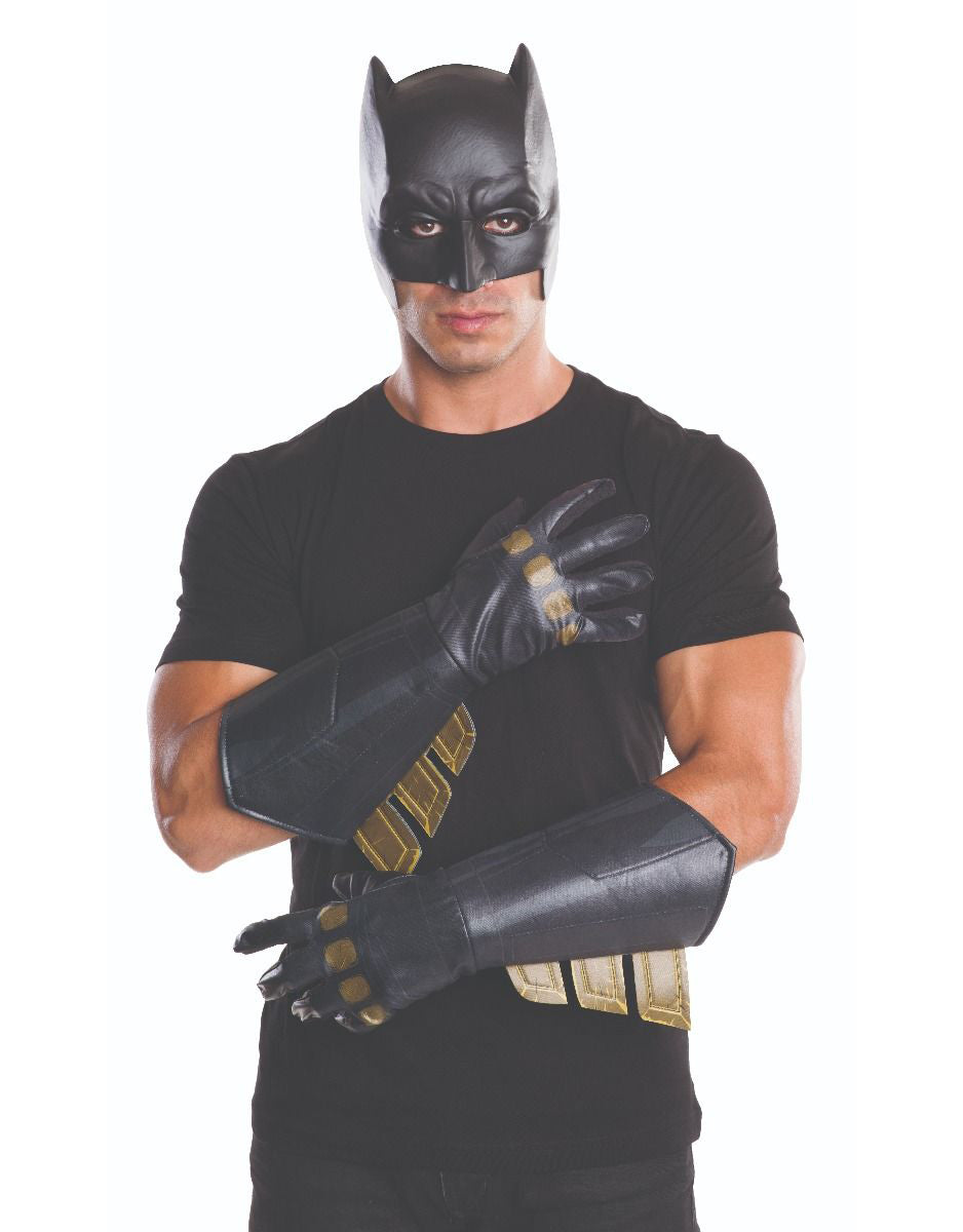 Justice League Batman Mens gauntlet costume accessory for adults.