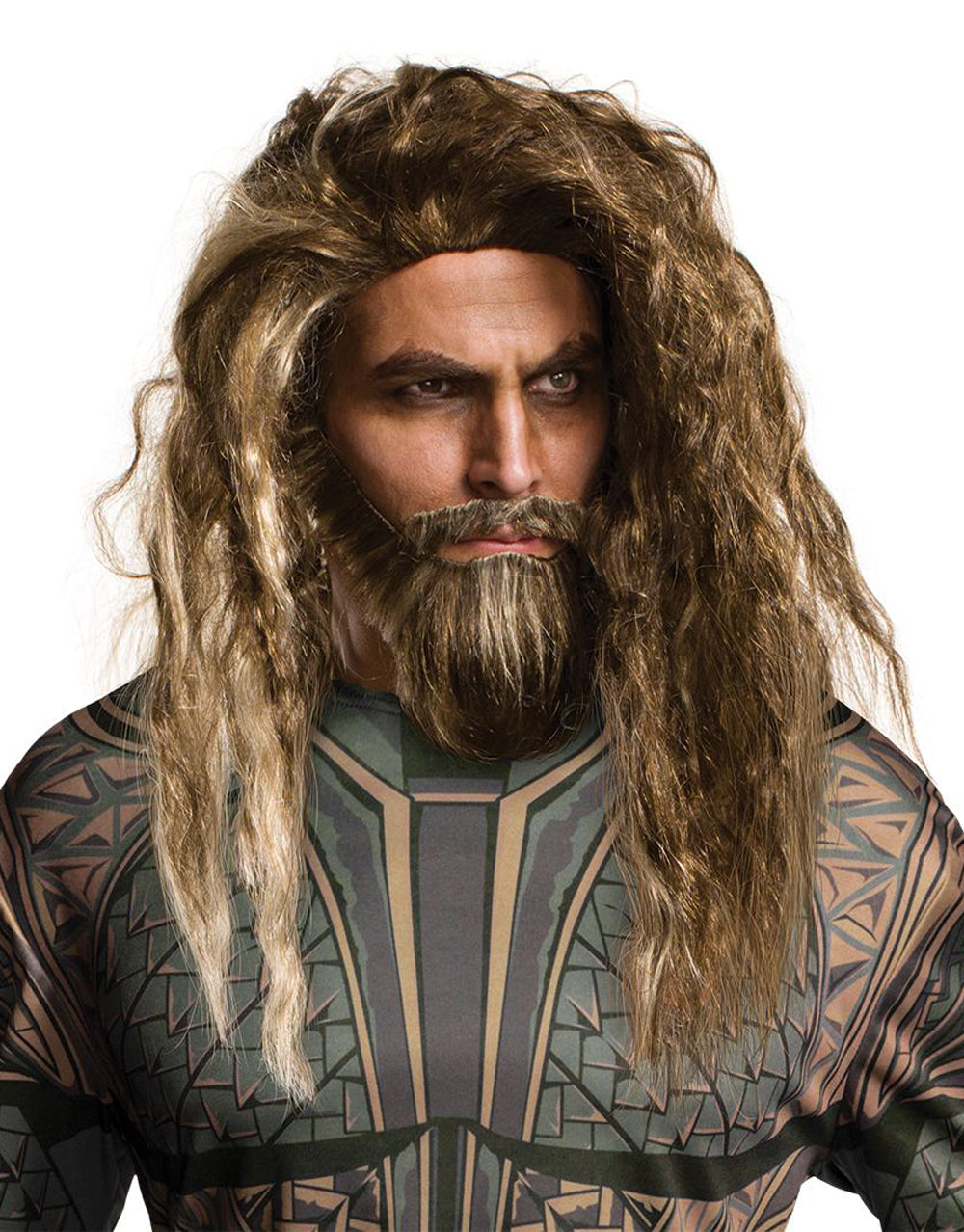 Justice League Aquaman Mens Beard And wig costume accessory for adults.