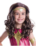 Justice League Wonder Woman Kids wig costume accessory for kids.