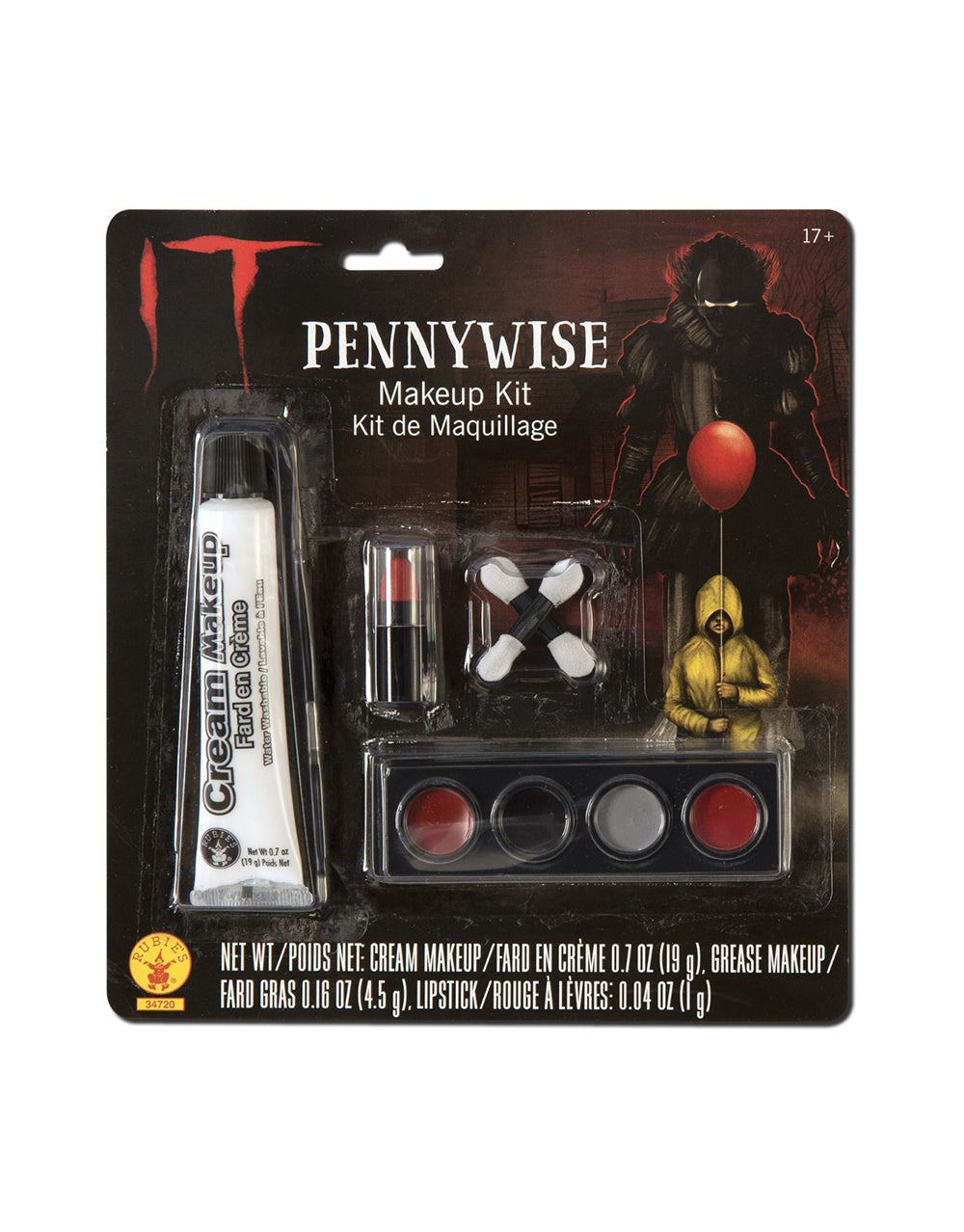 IT Pennywise makeup kit costume accessory for adults.