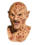 A Nightmare on Elm Street Freddy Krueger demon full mask costume accessory for adults.