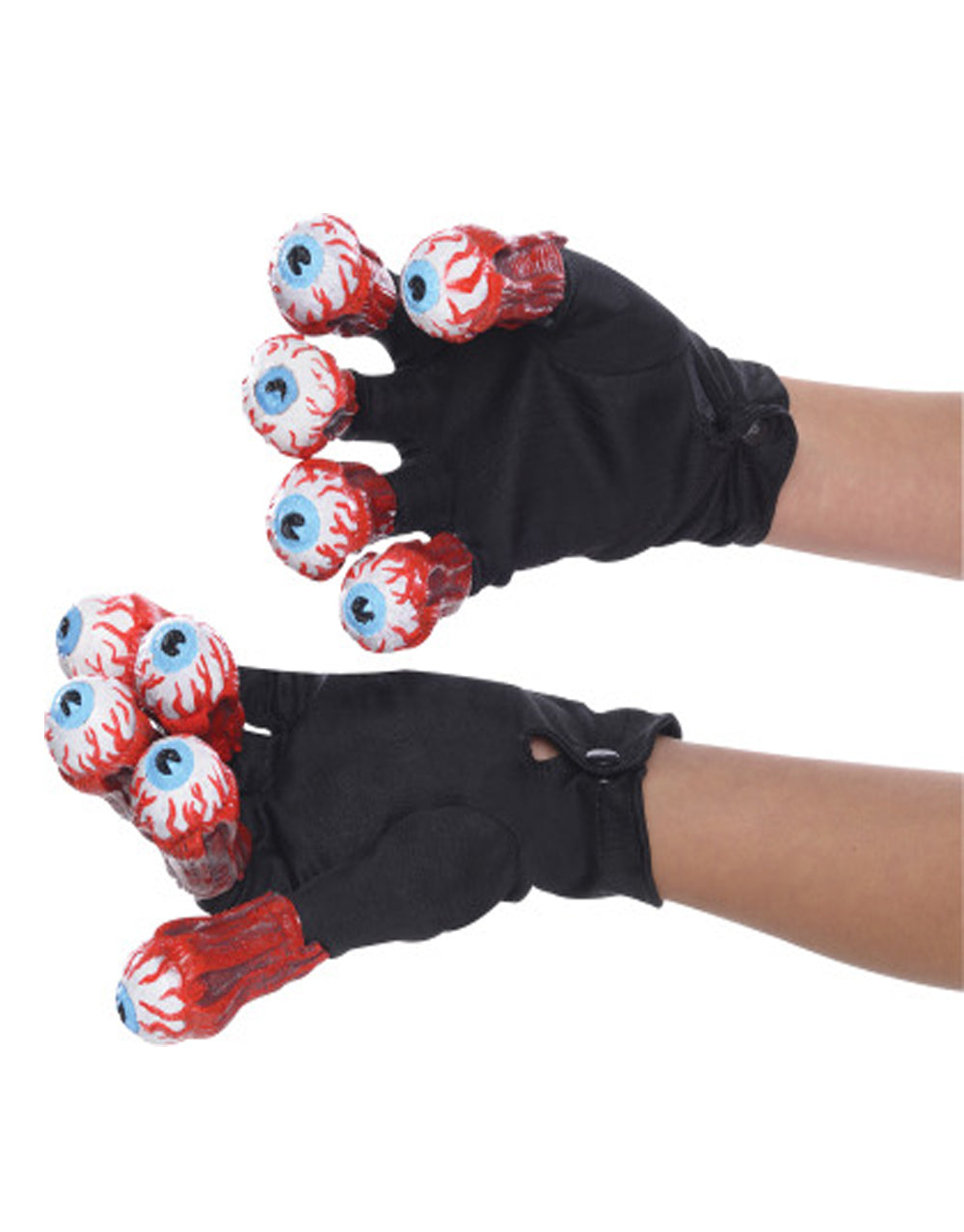 Beetlejuice eyeball gloves costume accessory for adults.