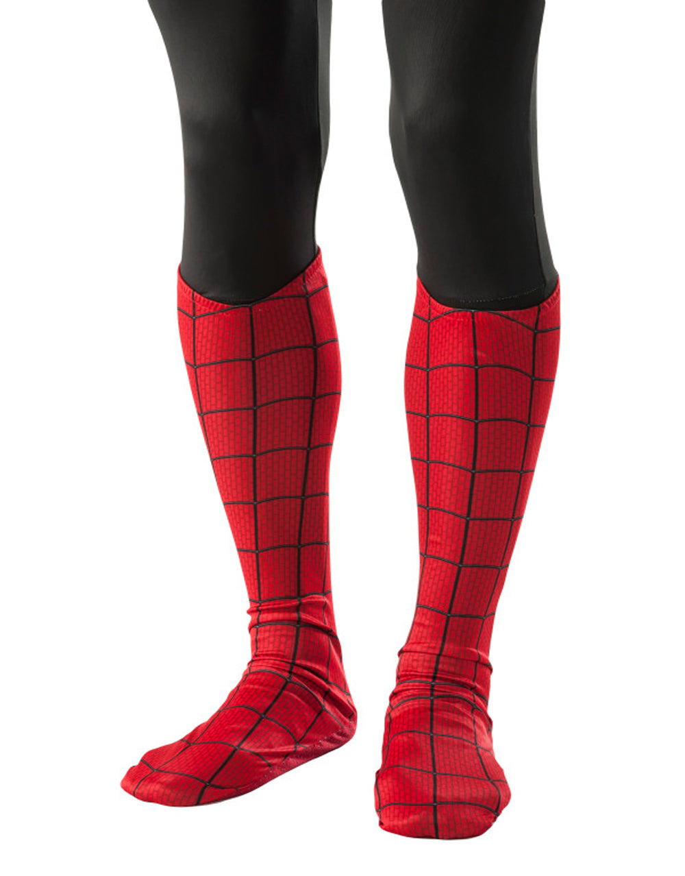 The Amazing Spider-Man boot tops costume accessory for adults.