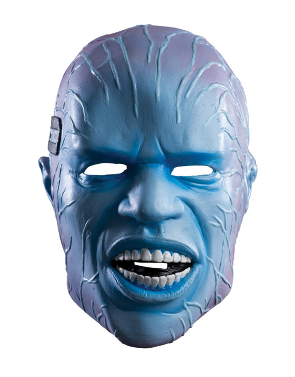 The Amazing Spider-Man Electro deluxe overhead latex mask costume accessory for adults.