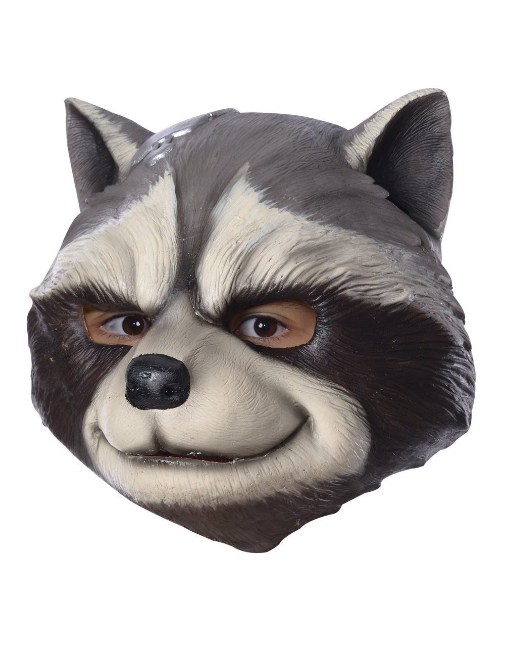 Guardians of the Galaxy Rocket Raccoon three quarter mask costume accessory for kids.
