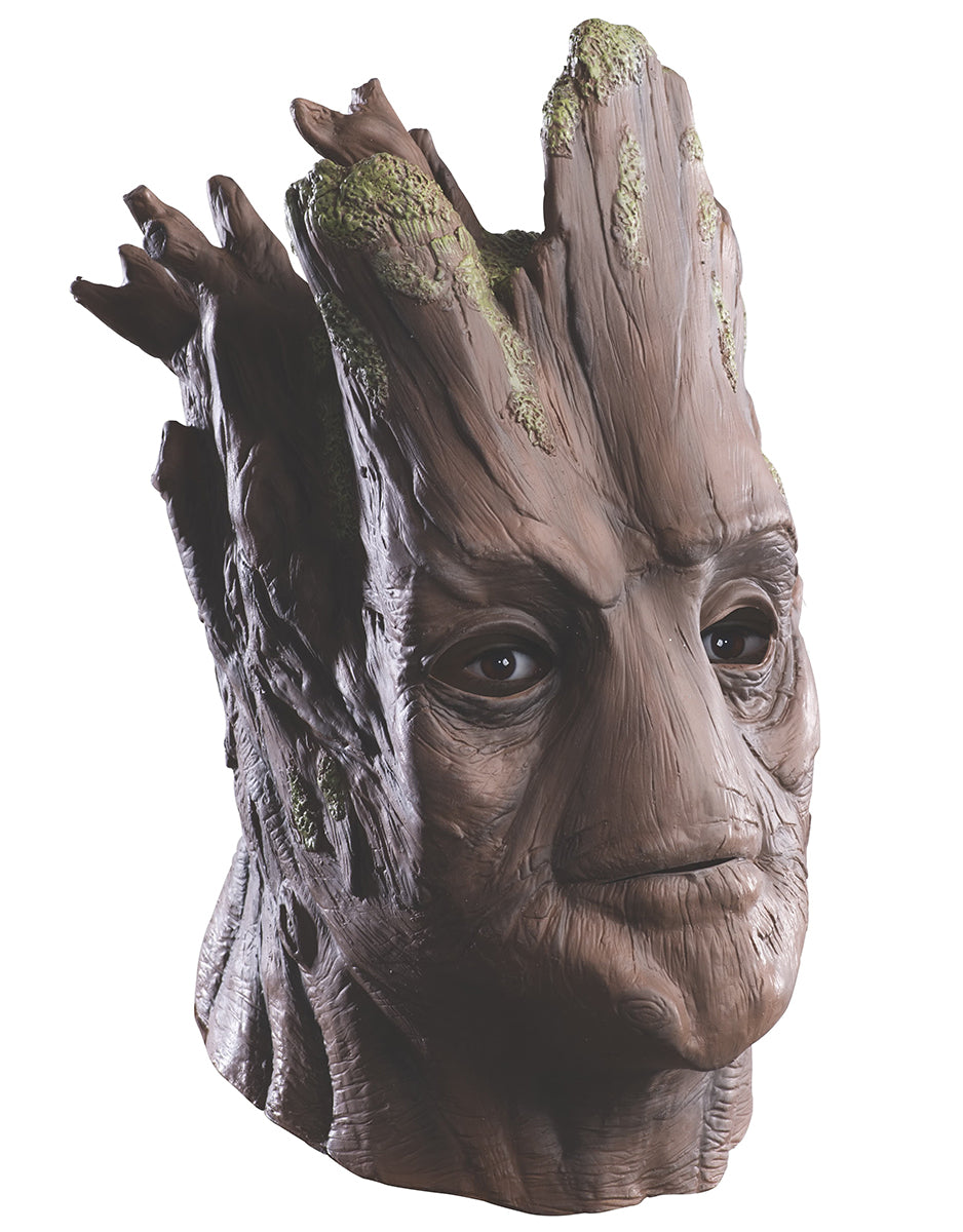 Guardians of the Galaxy Vol. 2 Groot deluxe overhead latex mask costume accessory for adults.
