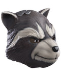Guardians of the Galaxy Rocket Raccoon deluxe latex mask costume accessory for adults.