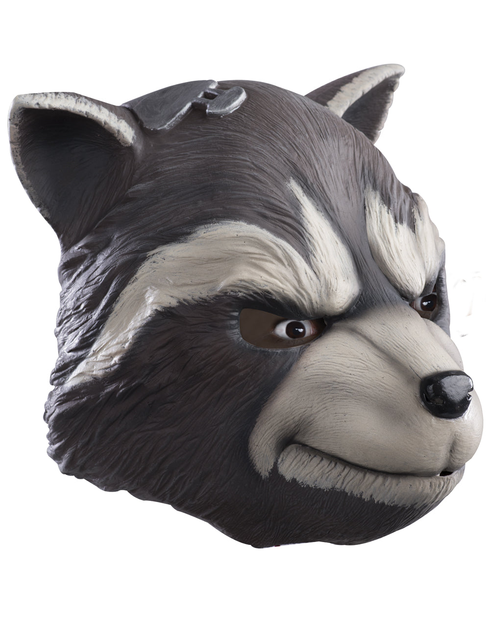 Guardians of the Galaxy Rocket Raccoon deluxe latex mask costume accessory for adults.