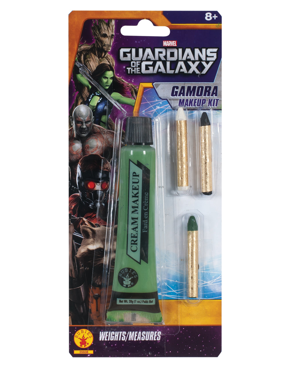 Guardians of the Galaxy Gamora deluxe make up kit costume accessory.