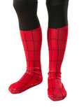 Ultimate Spider-Man boot covers costume accessory for kids.