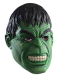 Marvel Comics Hulk foam latex mask costume accessory for adults.
