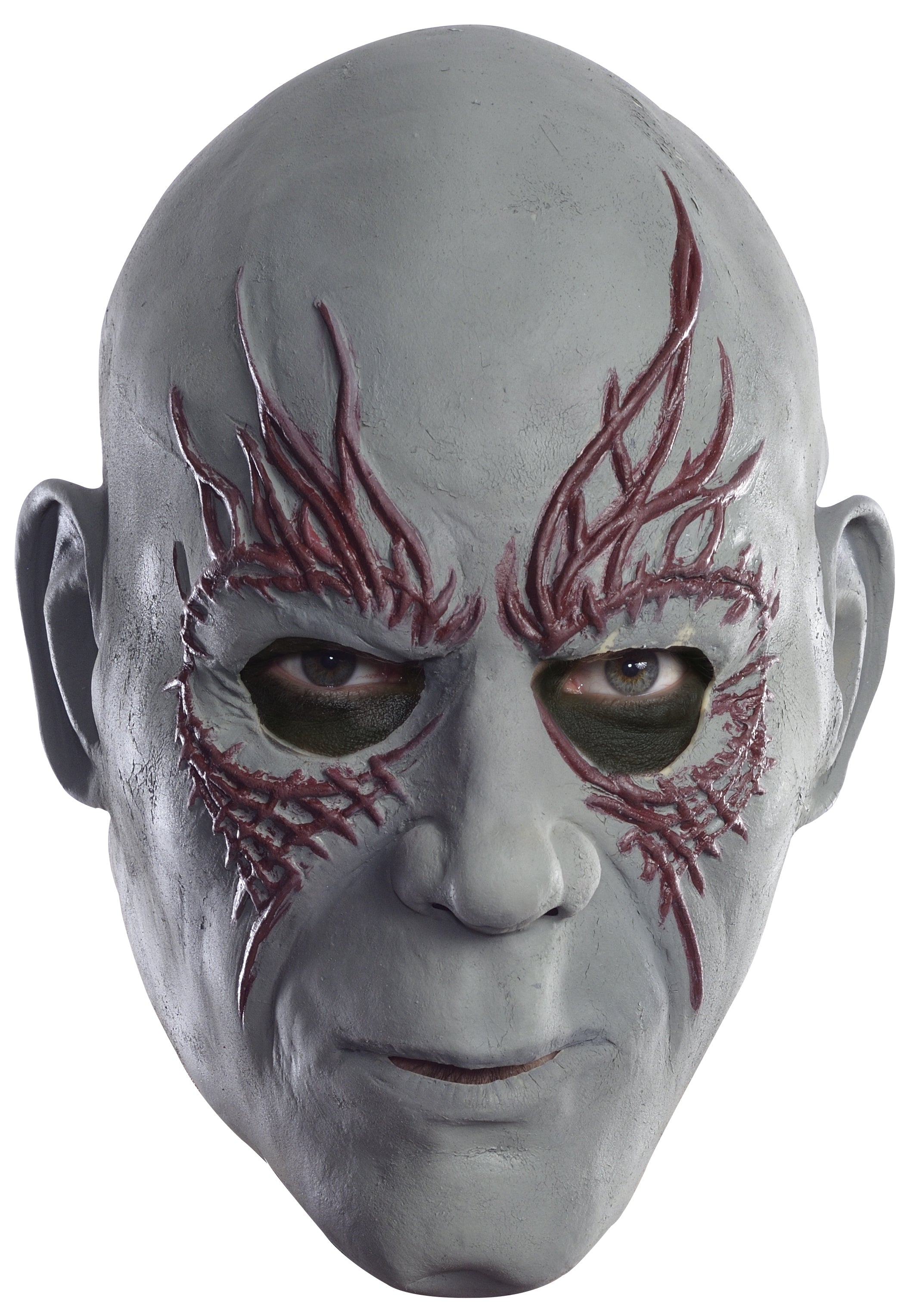 Guardians of the Galaxy Drax the Destroyer three quarter mask costume accessory for adults.