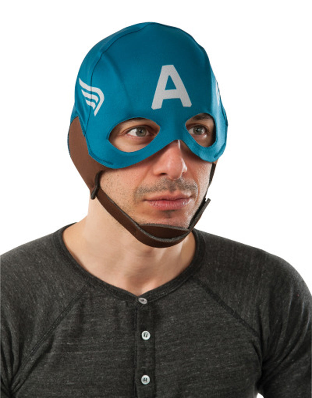 Captain America The Winter Soldier retro fabric mask costume accessory for adults.