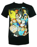 Brawl graphic on a black adult t-shirt.